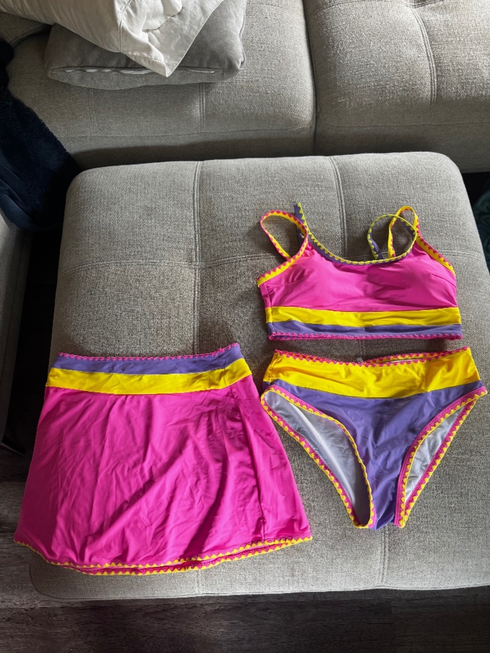Popvil three piece swim suit woman size xl